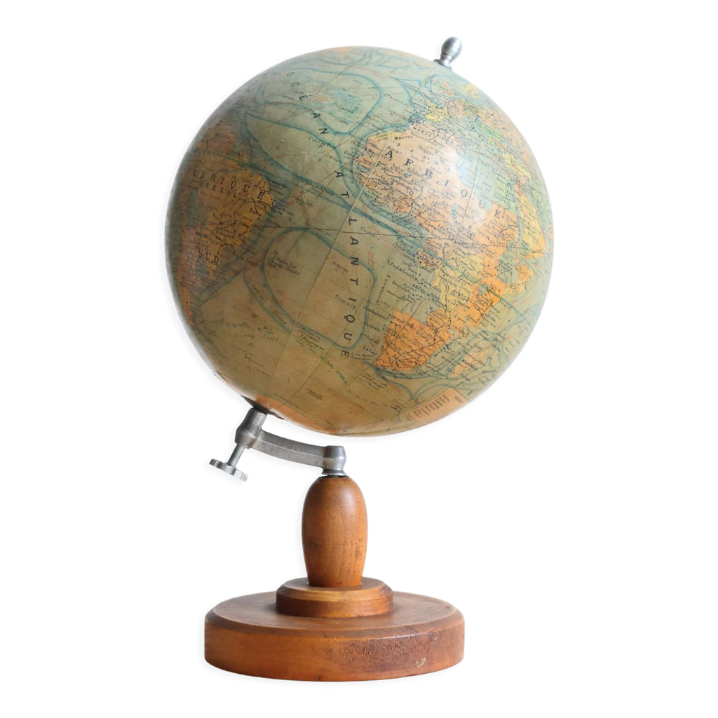 Doré - Carte du Globe du monde nordique avec support rotatif, carte du  Globe de la terre, école de géométrie