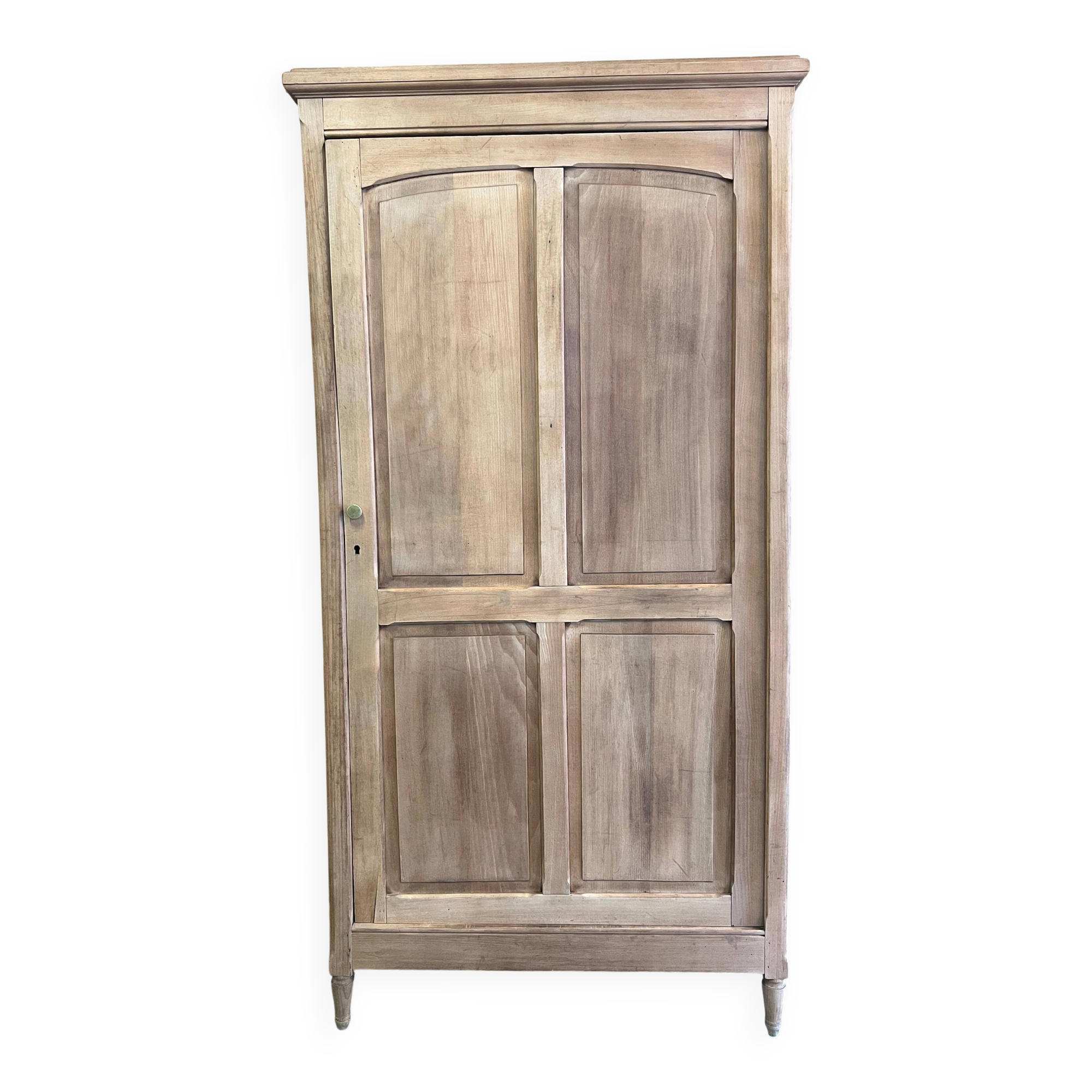 Grande armoire penderie hêtre brut