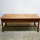 Vintage wooden farmhouse dining table