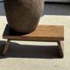 Small low bench in old teak from Indonesia H16 L39