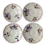 4 Sarraguemines plates and saucers