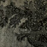 Gray & Black Oriental Vintage Rug, 220x317Cm