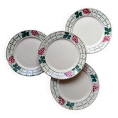 Assiettes à dessert "Meudon" faïence de Badonviller