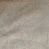 round damask tablecloth, 197 cm in diameter, with 6 towels