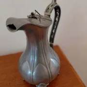 English pewter jug from the 19th century by James Dixon & Sons.