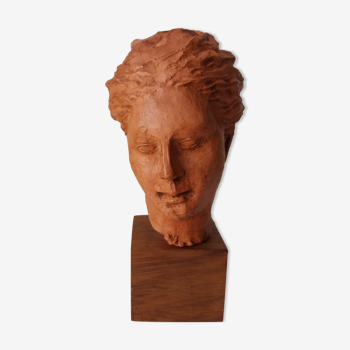 Terracotta head of the goddess Hygie