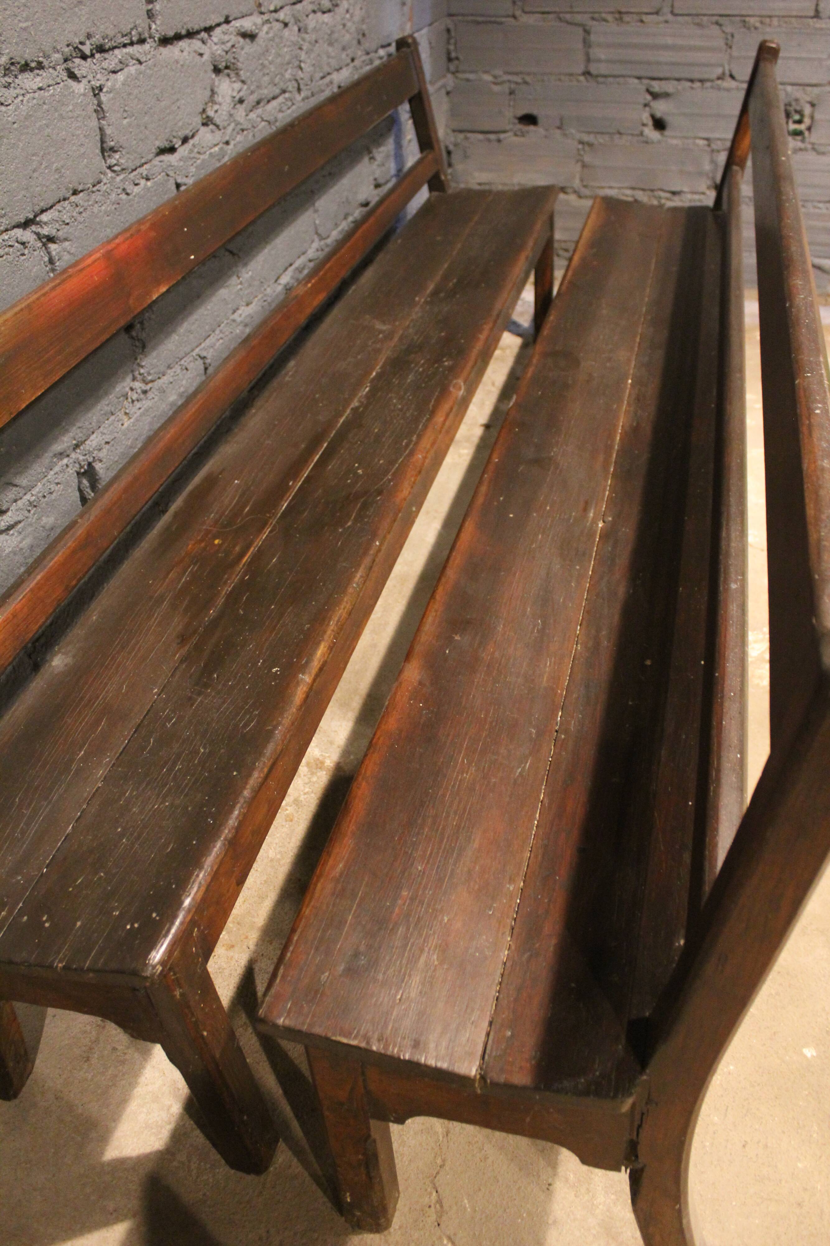 Pair of monastery benches