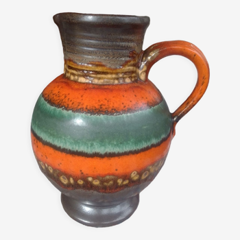 West Germany ceramic pitcher