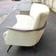 Water green velvet cabinetmaker's arc sofa