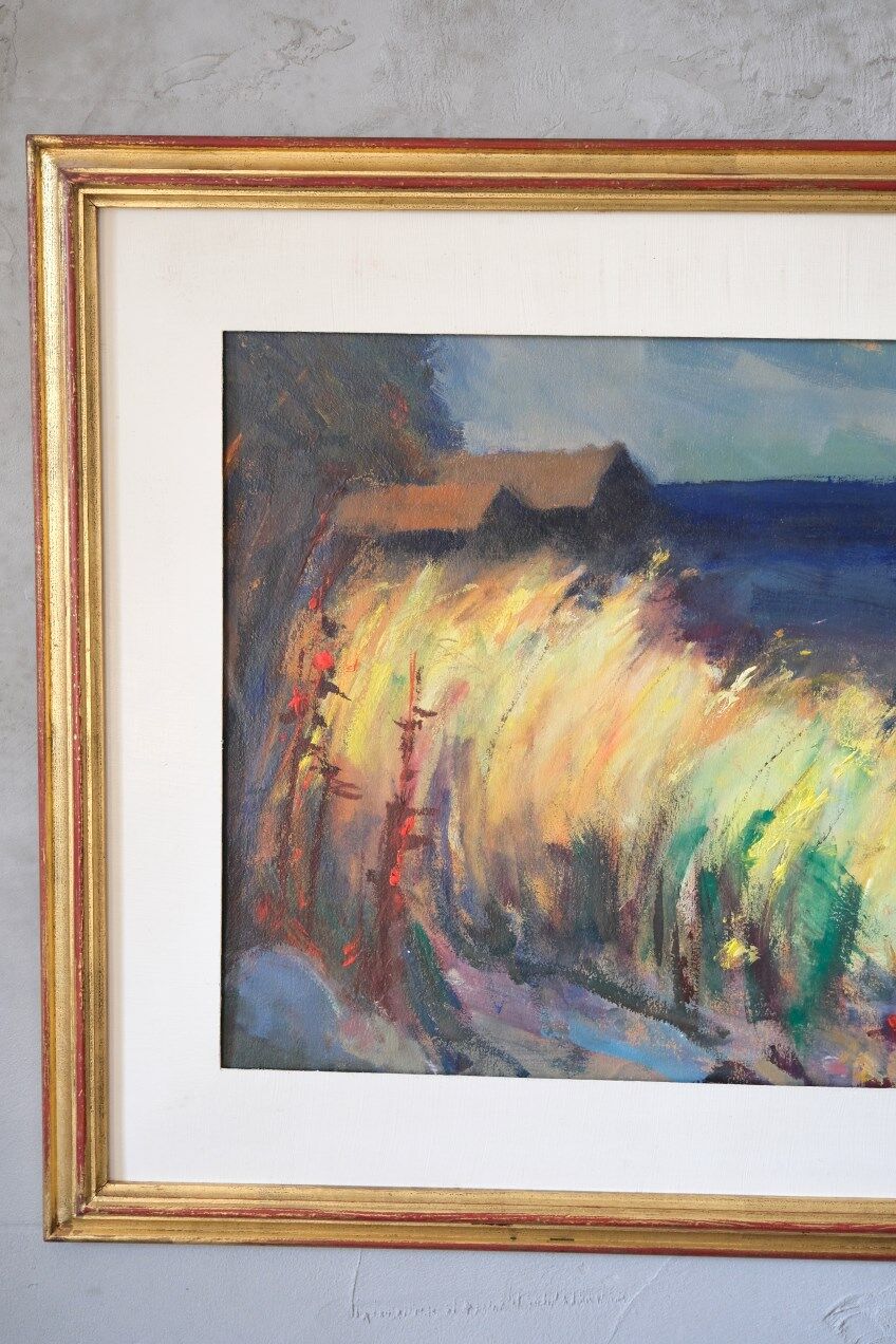 Arne Aspelin, Swedish Modern Painting, 1960s, Oil on Board.