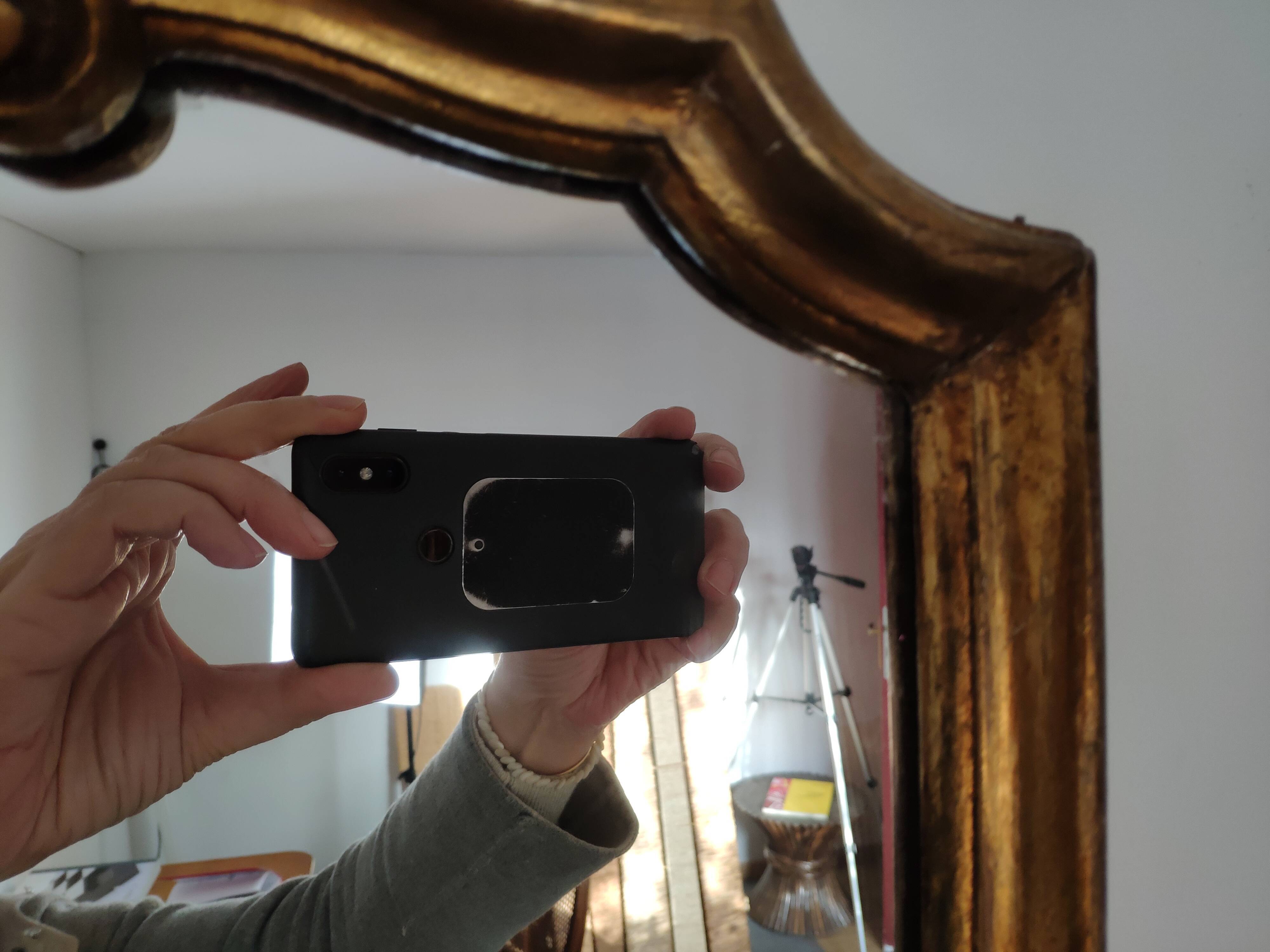 Old gilded mirror, 57x40 cm