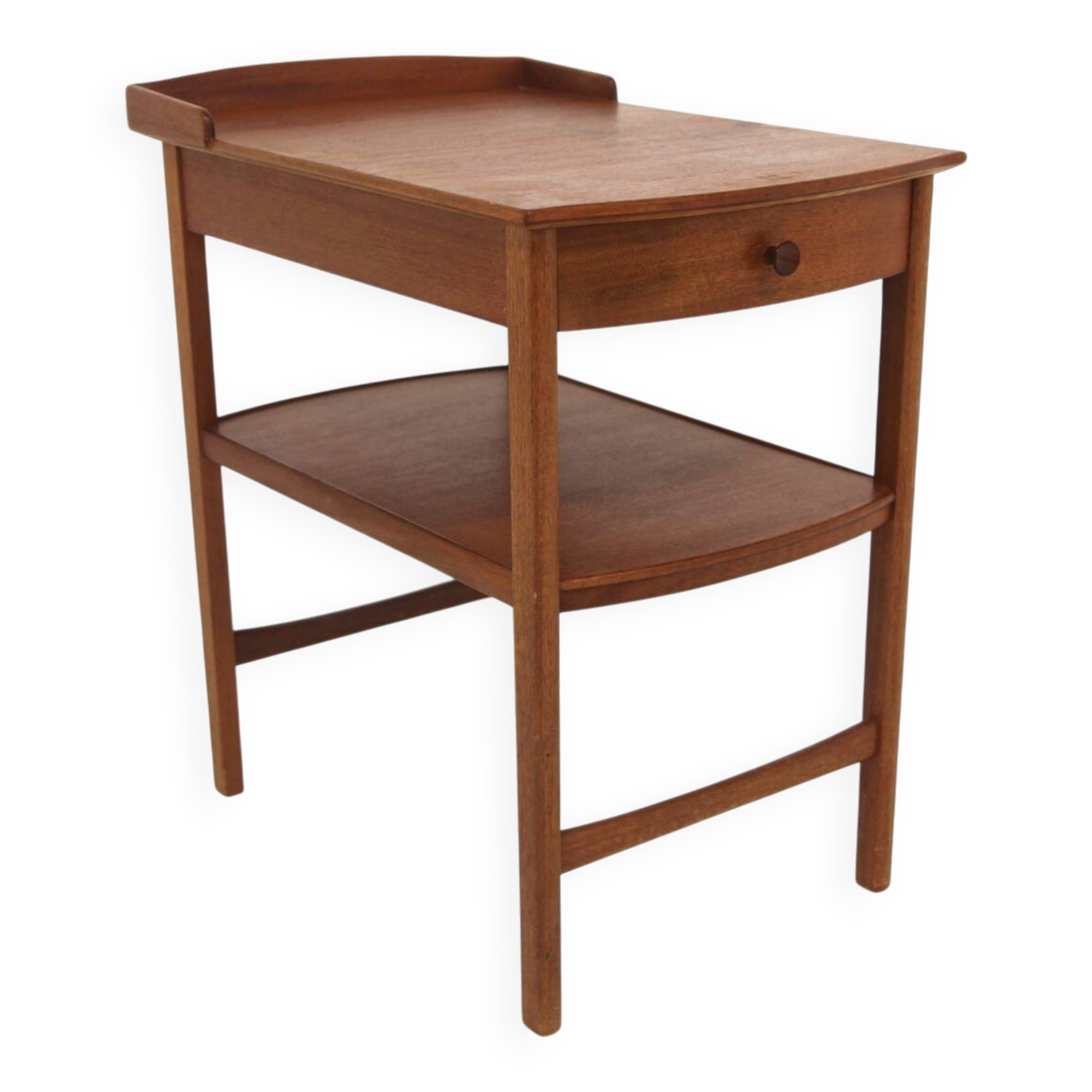"Birgitta" bedside table in mahogany, Carl Malmsten, Sweden, 1960