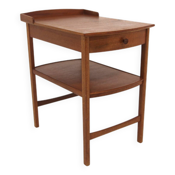 "Birgitta" bedside table in mahogany, Carl Malmsten, Sweden, 1960