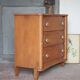Wooden commode with 3 drawers, storage unit, antique, Art Deco