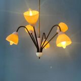 50s mid-century vintage lilac spider pendant lamp