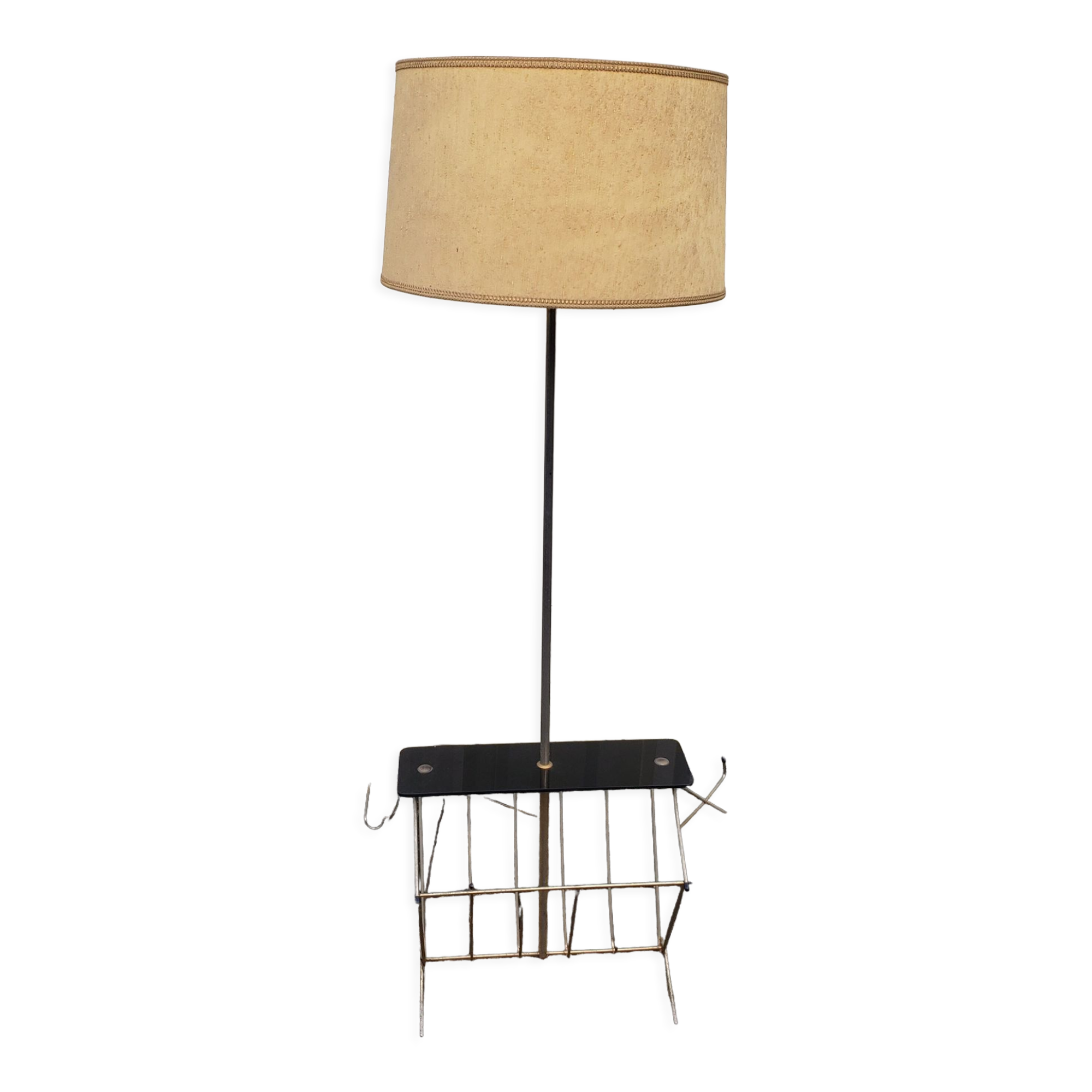 Floor lamp year 60 magazine holder