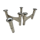 Candle Holder in Silver Metal