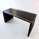 Guido Faleschini's desk for Mariani, black lacquered, 1970s