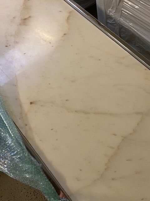 Design coffee table made of marble in the 70