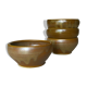 Four Digoin golden sandstone bowls