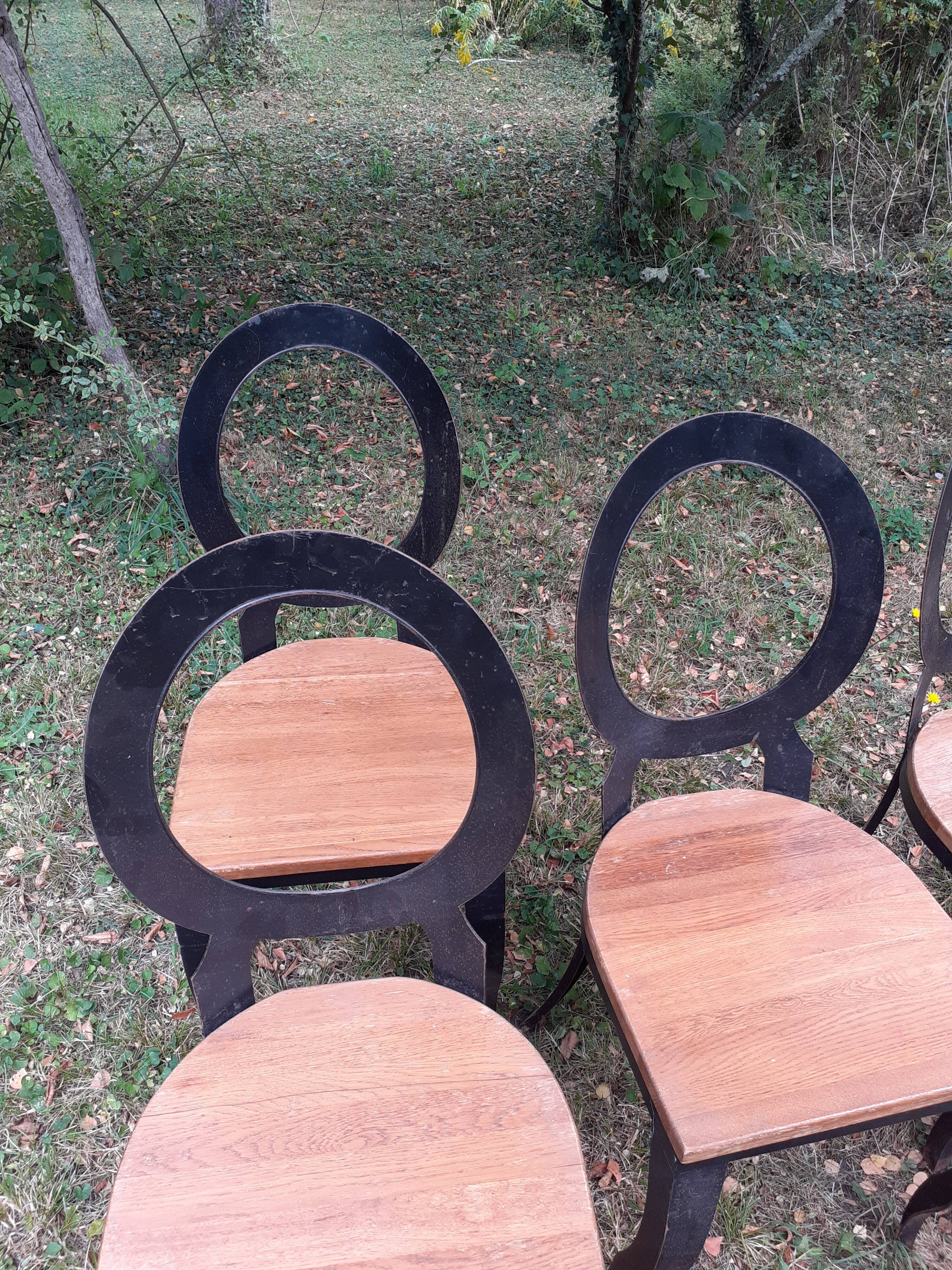 6 chairs 80s Louis XVI style