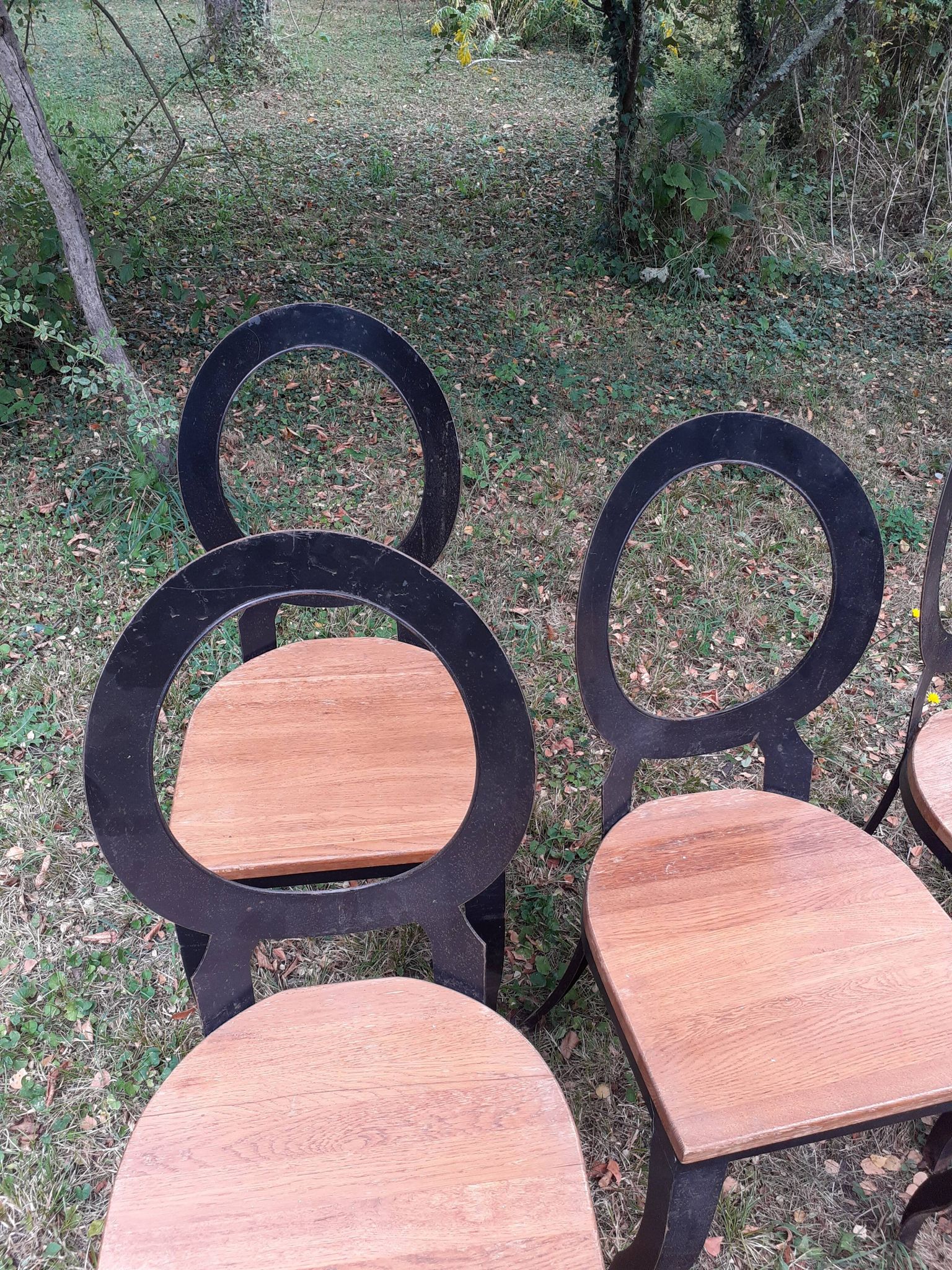 6 chairs 80s Louis XVI style