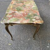 Louis XV gilt bronze and onyx coffee table