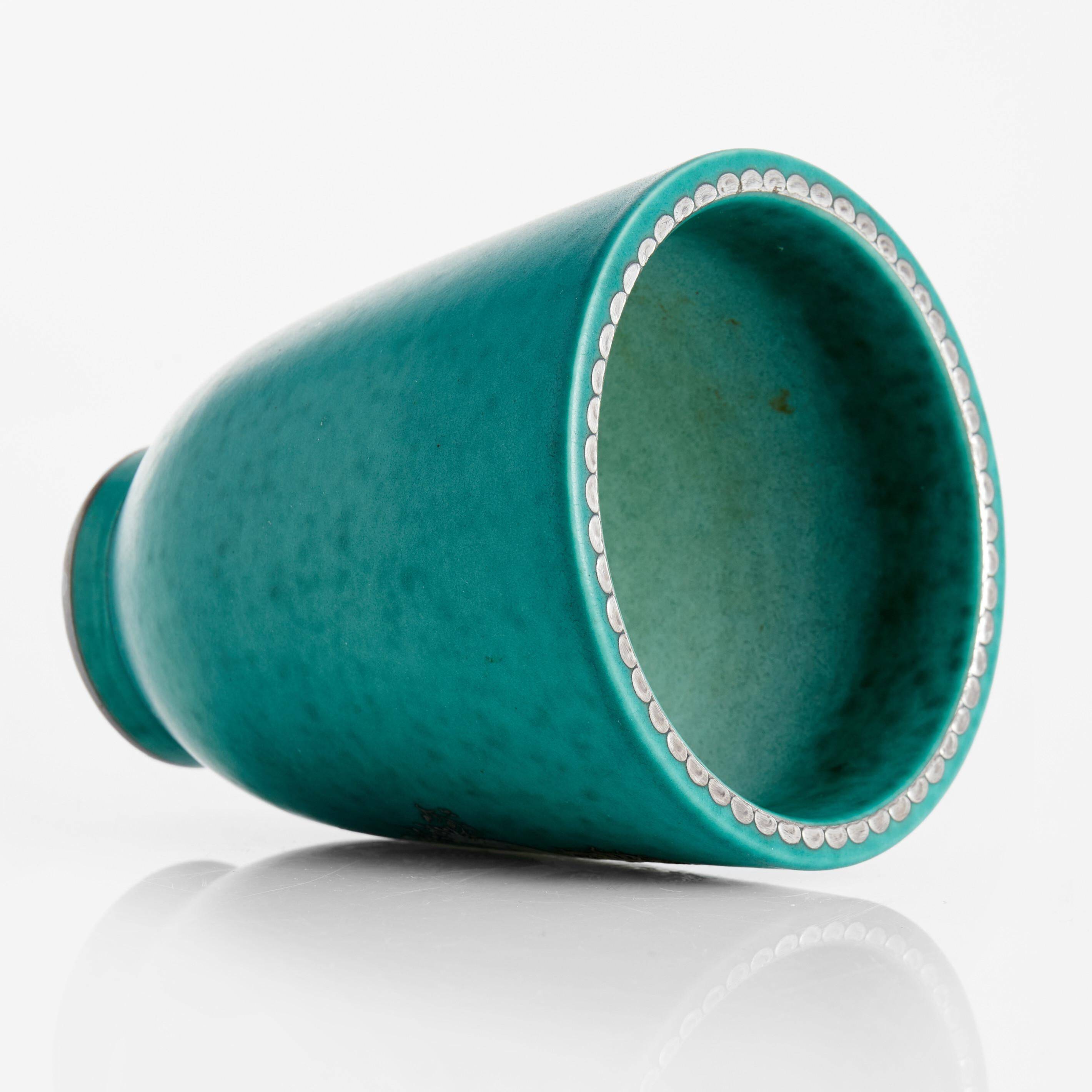 Vase Wilhelm Kage "argenta" for Gustavsberg Sweden 1945