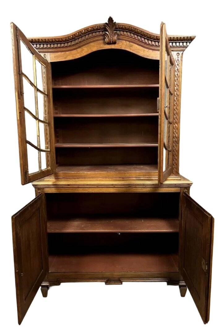 Dutch oak bookcase buffet in the 18th century style