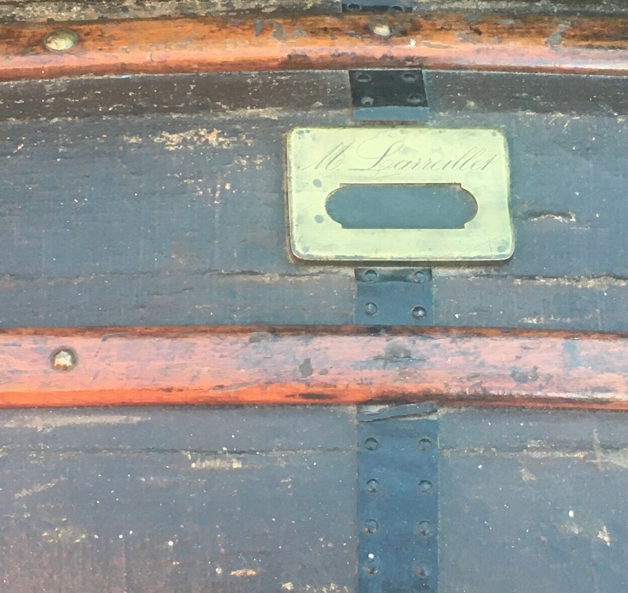 Vintage bulging trunk