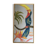 Painting on silk table