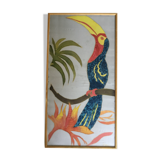 Painting on silk table