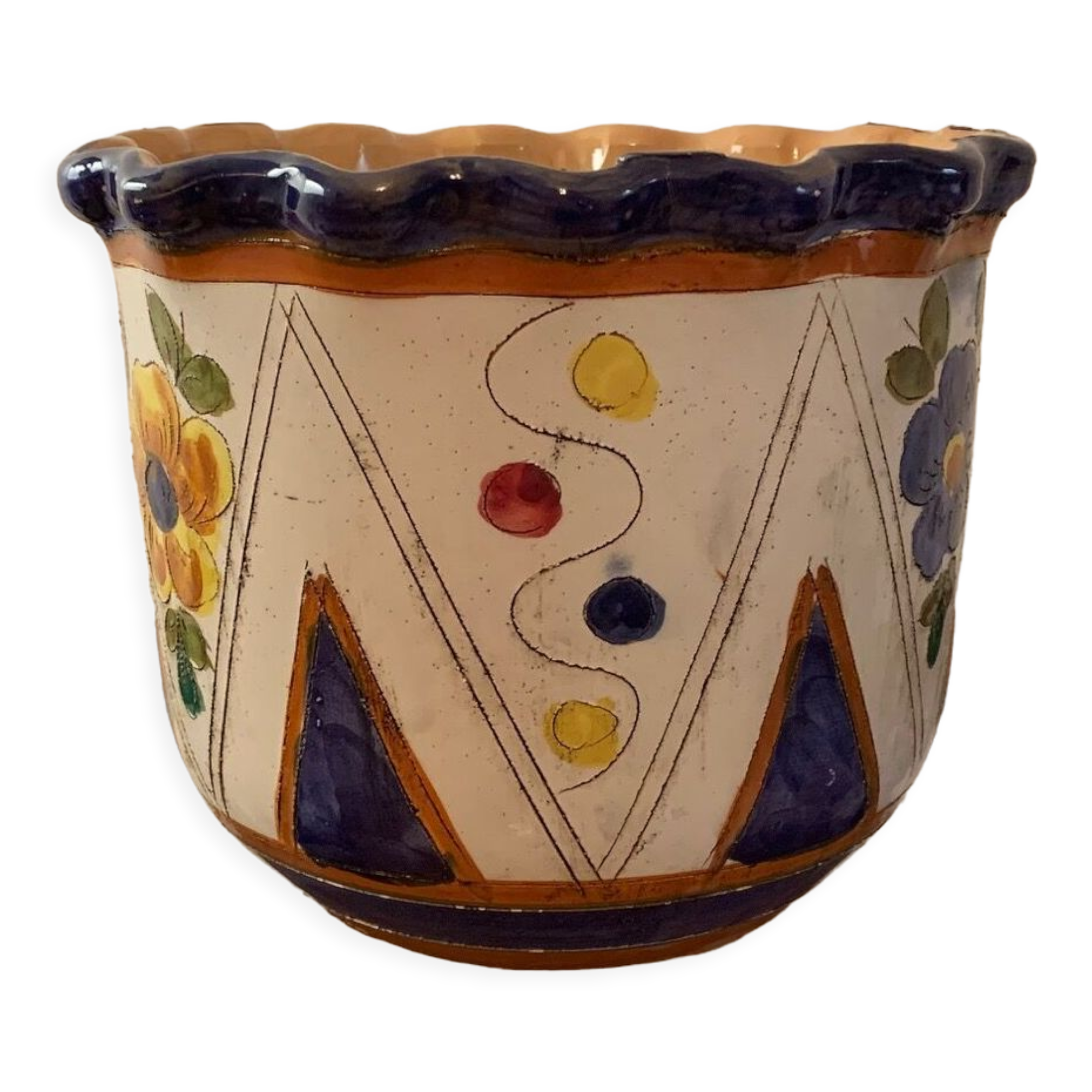 Ceramic pot pot, Spain, 1960s.