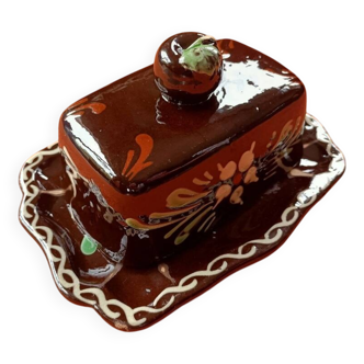 Vintage ceramic butter dish