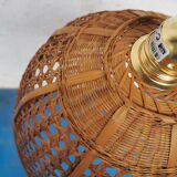 Vintage wicker pendant lamp