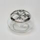 Iris 1989 Seagull Pewter Lidded Glass Potpourri Container