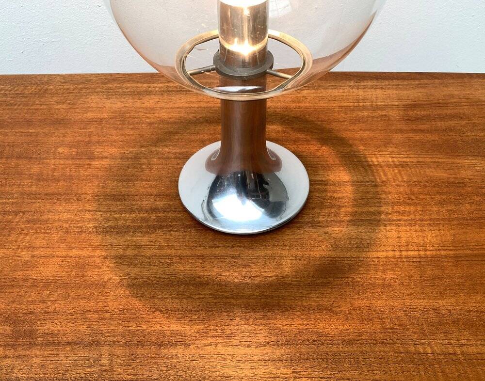 Vintage 1970s space globe table lamp