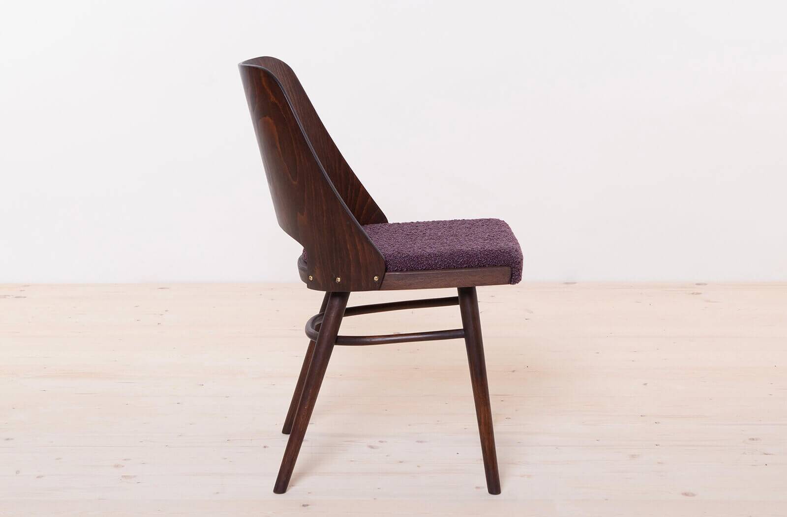 Set of 6 Dining Chairs by R. Hofman for TON, Model 514, 1960s, Reupholstered