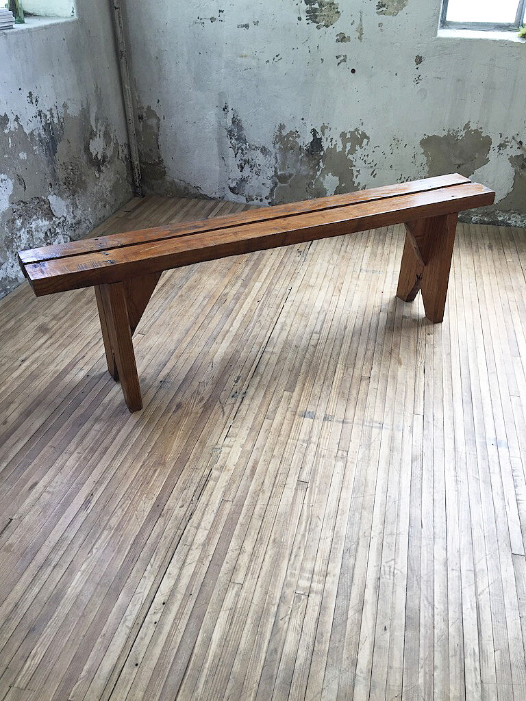 Artisanal pine bench