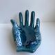 Empty pocket ceramic ring fat lava signed vallauris 70s