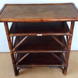 Rattan side table from the 70s/80s