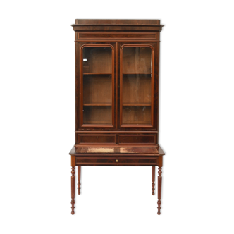 Bureau vitrine style Louis Philippe