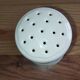 Vintage ceramic sugar bowl with fruit decoration – 1950s