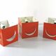 3 Stockmann Orno orange vintage Shogo Suzuki lamps