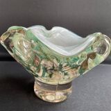 Multilayer glass bag cup with metal oxide inclusions - XXth