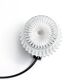 Black bakelite and pressed glass wall lamp, czechoslovakia 1950s