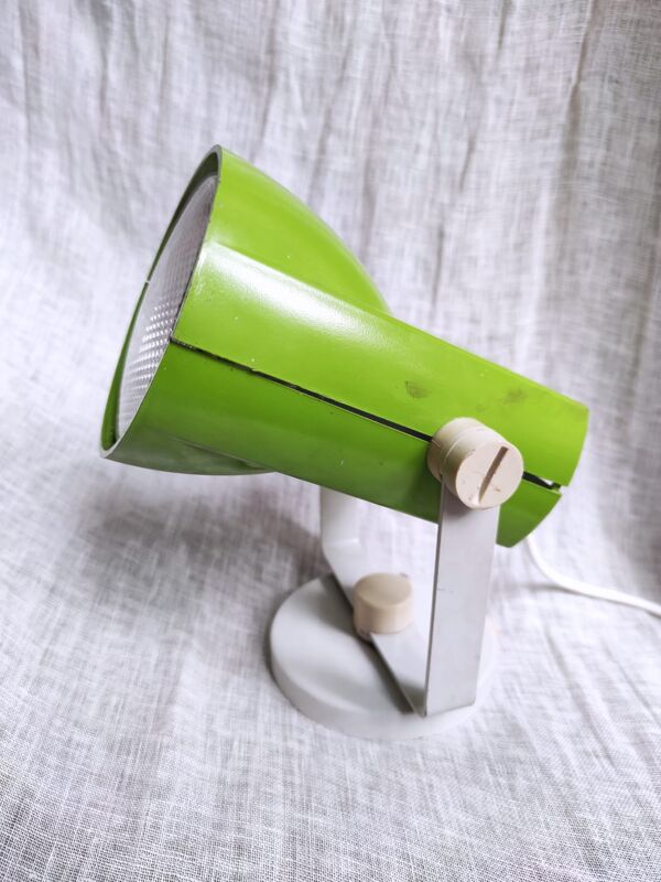 Lampe à poser en métal vintage vert pomme