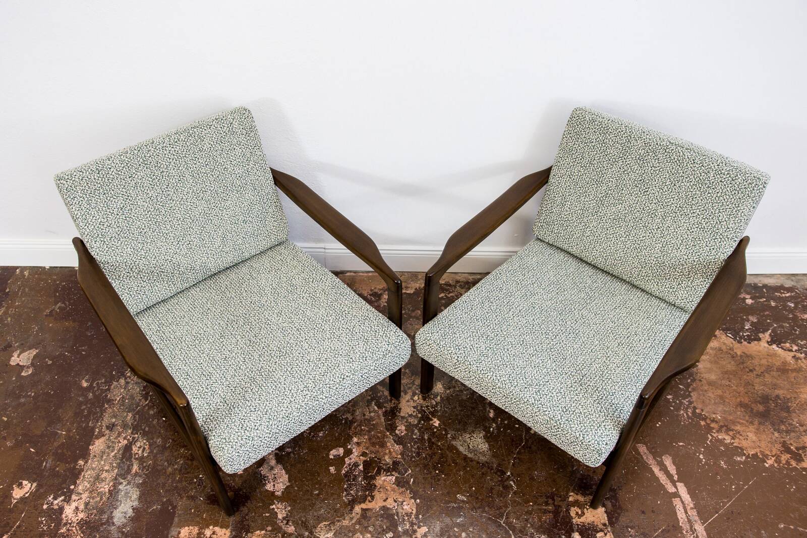 Mid Century Armchairs By Zenon Bączyk, 1960's, Set Of 2