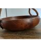 Adrien Audoux and Frida Minet rare basket in solid oak and cordage.