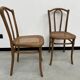 Duo de chaises bistrot anciennes Thonet avec estampille